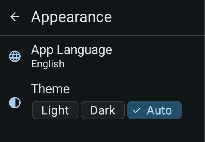 Appearance Settings