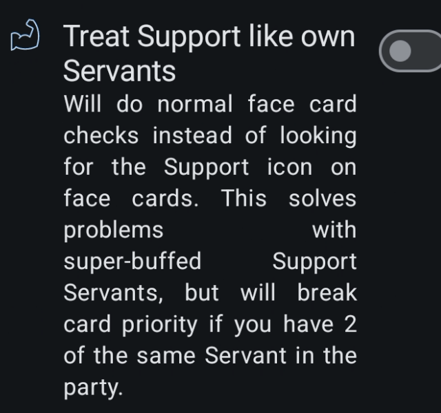 Treat Support like own servants