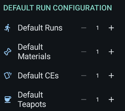 Default Run Configuration